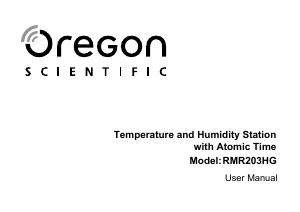 Manual Oregon RMR203HG Estação meteorológica