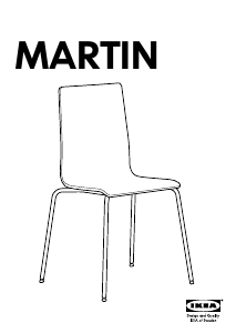 Manuál IKEA MARTIN Židle
