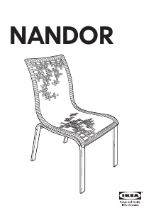 Manual IKEA NANDOR Scaun