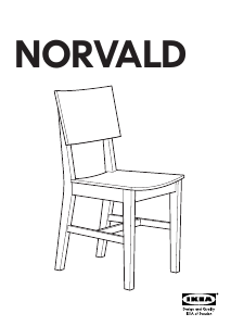 Návod IKEA NORVALD Stolička