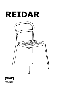 Manual IKEA REIDAR Scaun