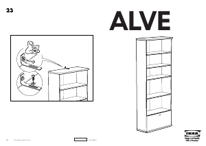 Návod IKEA ALVE Knižnica