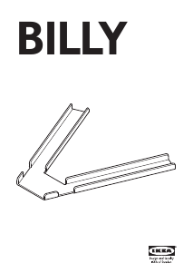 Käyttöohje IKEA BILLY (corner) Kirjahylly