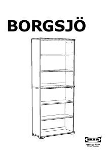Használati útmutató IKEA BORGSJO Könyvszekrény