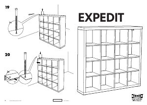 Kullanım kılavuzu IKEA EXPEDIT (149x149) Kitaplık