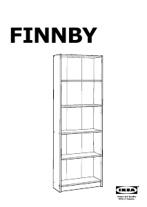 Руководство IKEA FINNBY Книжная полка