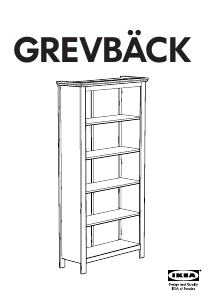 Посібник IKEA GREVBACK Книжкова шафа