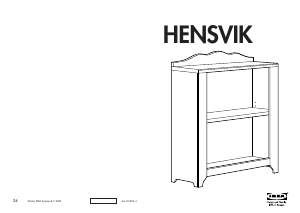 Rokasgrāmata IKEA HENSVIK Grāmatu plaukts