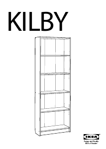 Vadovas IKEA KILBY Knygų spinta