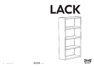 Käyttöohje IKEA LACK Kirjahylly