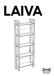Εγχειρίδιο IKEA LAIVA Βιβλιοθήκη