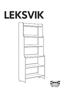 Priručnik IKEA LEKSVIK Polica za knjige