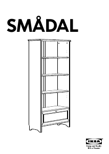 Руководство IKEA SMADAL (with drawer) Книжная полка