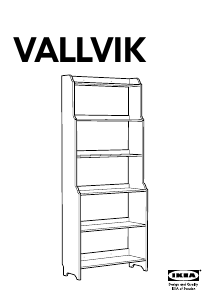 Priručnik IKEA VALLVIK Polica za knjige