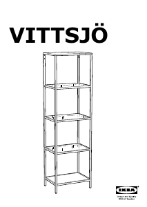 Manual IKEA VITTSJO Estante