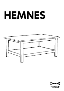 Käyttöohje IKEA HEMNES (118x75) Kahvipöytä