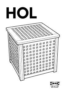 Manual IKEA HOL (50x50) Mesa de centro