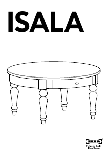 Käyttöohje IKEA ISALA Kahvipöytä