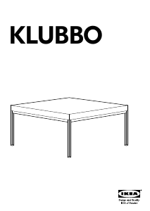 Εγχειρίδιο IKEA KLUBBO (78x78x37) Τραπεζάκι του καφέ