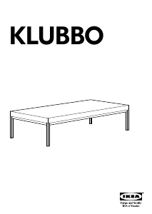 Käyttöohje IKEA KLUBBO (118x59x27) Kahvipöytä