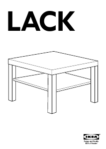 Használati útmutató IKEA LACK (78x78) Dohányzóasztal