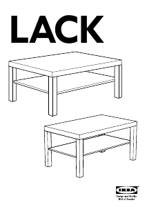 Bruksanvisning IKEA LACK (90x55) Kaffebord