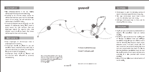 Manual Yuwell IN-M601PF Stethoscope