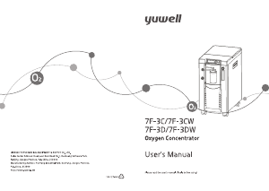 Handleiding Yuwell 7F-3D Zuurstofconcentrator
