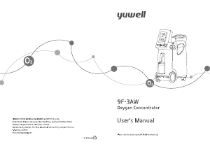 Handleiding Yuwell 9F-3AW Zuurstofconcentrator