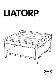 Vadovas IKEA LIATORP Kavos staliukas