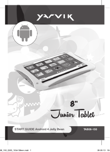 Bedienungsanleitung Yarvik Junior TAB08-150 Tablet