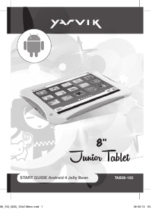 Manual de uso Yarvik Junior TAB08-150 Tablet