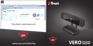 사용 설명서 Trust 22397 Vero 웹캠