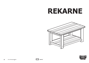 Manual IKEA REKARNE Mesa de centro