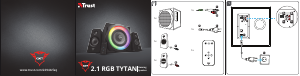说明书 Trust 22944 2.1 RGB Tytan 扬声器