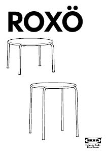 मैनुअल IKEA ROXO कॉफी टेबल