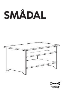 Manual IKEA SMADAL Măsuţă de cafea