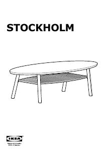 Посібник IKEA STOCKHOLM Журнальний столик