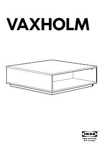 Rokasgrāmata IKEA VAXHOLM Kafijas galdiņš