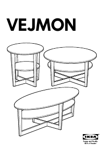 Priročnik IKEA VEJMON Klubska mizica