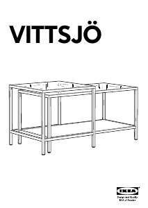 Manual IKEA VITTSJO Mesa de centro