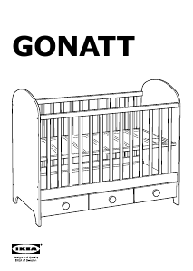 Руководство IKEA GONATT Детская кроватка