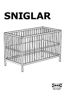 Kullanım kılavuzu IKEA SNIGLAR Bebek karyolası