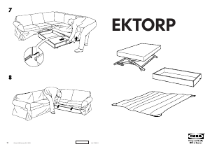 Manual IKEA EKTORP Canapea extensibilă