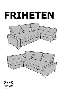 Manual IKEA FRIHETEN Canapea extensibilă