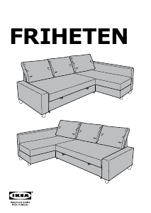 मैनुअल IKEA FRIHETEN डे बेड