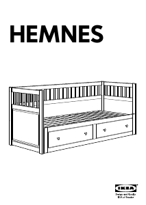 사용 설명서 이케아 HEMNES (2 drawers) 낮 침대