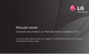 Manuale LG 50PM970S Plasma televisore