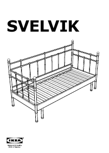 Manual de uso IKEA SVELVIK Sofá cama