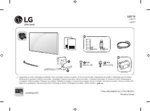 Handleiding LG 43LJ624V LED televisie